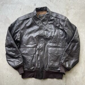 Cockpit USA Type A-2 Military DWG 30-1415 Goatskin Leather Jacket Mens 42